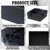 Tenceur 10 Pcs Gift Boxes with Lids Heavy Duty Nested Assorted Sizes Cardboard Gift Boxes for Presents with Ribbon for Xmas Holiday Present(Black,5 Size) view 3