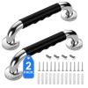 2 Pack 12 Inch Grab Bars for Bathtubs and Showers, Anti Slip Handicap Grab Bars for Shower, Safety Bath & Toilet Rail for Elderly Senior, Shower Handle Disability Assist Bathroom Handrail view 1