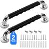 2 Pack 24 Inch Grab Bars for Bathtubs and Showers, Anti Slip Handicap Grab Bars for Shower, Safety Bath & Toilet Rail for Elderly Senior, Shower Handle Disability Assist Bathroom Handrail view 1