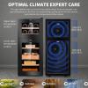 Electric Cigar Humidors Cooling, Heating Control System, Electronic Humidor Cabinet with Spanish Cedar Wood Shelves & Hygrometer Airtight Cigars Container (4 Layers 200 Capacity) view 3