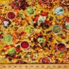 Cotton Loaded Nachos Supreme Tortilla Chips Salsa Guacamole Pico de Gallo Mexican Food in Queso Emergency Cotton Fabric Print by The Yard (FOOD-CD2214-MULTI) view 1