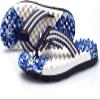LUXRUB Acupressure Massage Flip Flops Men Women Foot Open Toe Reflexology Sandals Outdoor Non-slip Beach Shoes Relief Plantar Fasciitis Heel Arch Arthritis Pain (Color : Blue, Size : 9.5) view 2