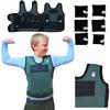 Weighted Vest for Kids - Adjustable Compression Vest (Large, Ages 10-12) with 6 Removable Weights - Breathable & Snug Fit Design for Sensory Play view 1