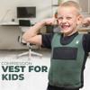 Weighted Vest for Kids - Adjustable Compression Vest (Large, Ages 10-12) with 6 Removable Weights - Breathable & Snug Fit Design for Sensory Play view 4