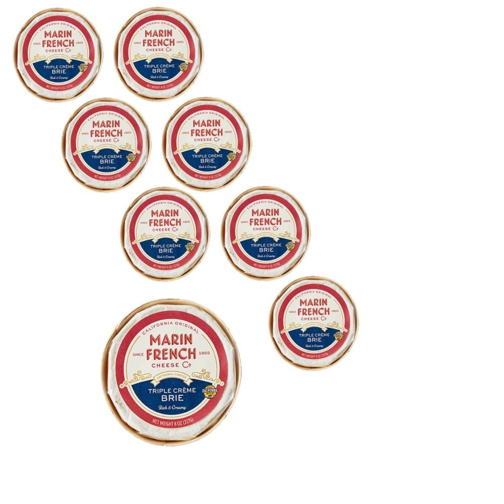 Marin French Triple Creme Brie Cheese (Case of 6 x 8 ounces)