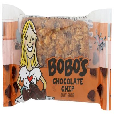 Bobo's Chocolate Chip Oat Bar, Gluten Free, 3 Ounces (Pack Of 12)