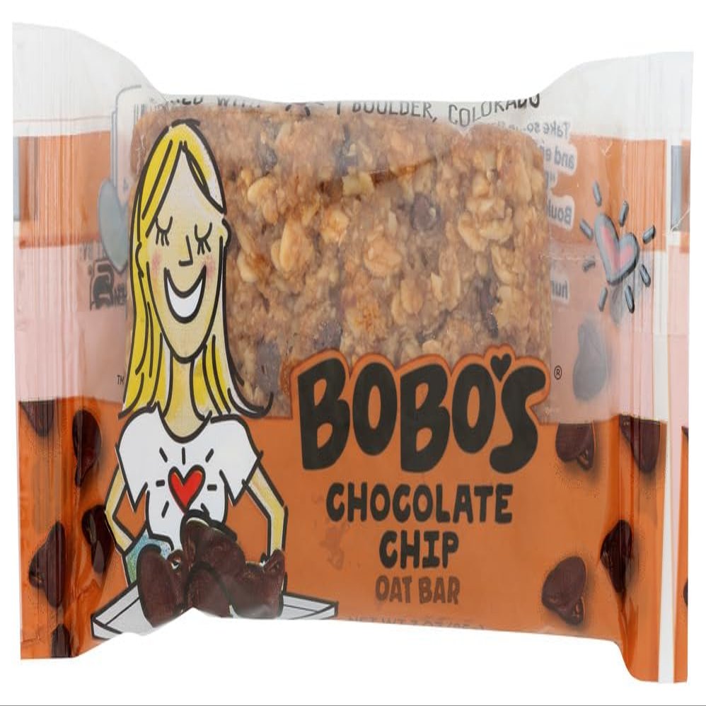 Bobo's Chocolate Chip Oat Bar, Gluten Free, 3 Ounces (Pack Of 12)