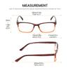 Calabria R218 Reading Glasses +1.00 Brown Crystal Women Single Power Reader Trendy Stylish Cute Fashion Eyeglasses Soft Case view 2