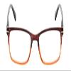 Calabria R218 Reading Glasses +1.00 Brown Crystal Women Single Power Reader Trendy Stylish Cute Fashion Eyeglasses Soft Case view 3