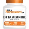 BulkSupplements.com Beta Alanine Capsules - Beta Alanine Supplement, Beta Alanine Pills, Beta Alanine 3000mg - Gluten Free, 4 Capsules per Serving, 240 Capsules (Pack of 1) view 1
