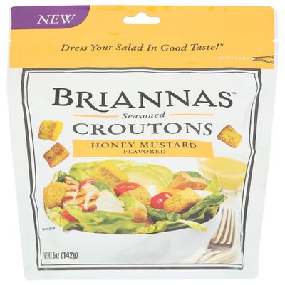 Brianna's Honey Mustard Flavored Croutons, No Artificial Flavors, 5 Ounces (Pack Of 6)