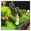 Fake Plants Artificial Bonsai Pine Tree Fake Plants Room Decor for Bedroom Aesthetic and Home Farmhouse Bathroom Decor, Height 11 Inchwith Cleaning Brush Bonsai Tree view 4