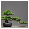 Fake Plants Artificial Welcome Pine Bonsai,13 Inch Zen Micro Landscape OrnamentFake Trees for Conference Room Exhibition Hall Rackwith Cleaning Brush Bonsai Tree view 1