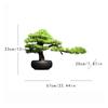 Fake Plants Artificial Welcome Pine Bonsai,13 Inch Zen Micro Landscape OrnamentFake Trees for Conference Room Exhibition Hall Rackwith Cleaning Brush Bonsai Tree view 2