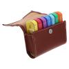 Healifty Weekly Pill Organizer Plastic Travel Medicine Reusable Case Portable Weekly Pill for Purse Medicine Holder with Leather Bag Compartments Holding view 1
