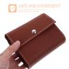 Healifty Weekly Pill Organizer Plastic Travel Medicine Reusable Case Portable Weekly Pill for Purse Medicine Holder with Leather Bag Compartments Holding view 4