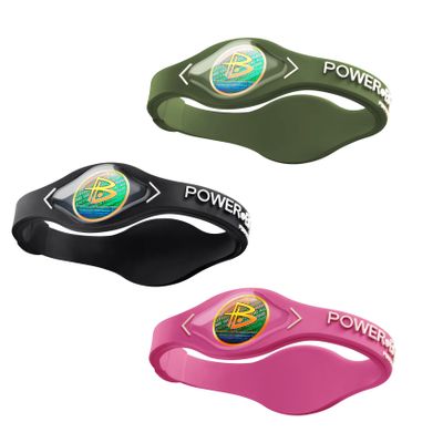 Power Balance The Original Genuine Performance Wristband, Silicone Rubber Wristbands Bracelets Sports Bracelet Wristband for Men Women, Power 3 Pack Bangles, Size of M+M+LM 19.0CM/L 20.5CM