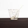 24 Clear 2 oz Disposable Gold Glittered Square Plastic Dessert Cups Spoons Party Events Tableware Decorations Supplies view 3