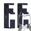 Cpap Hose Hanger 2 Pcs, Anti-Release Metal Cpap Hose Holder Hanger for Bed, 2 in 1 Design Cpap Hook Tube Mask Holder for Hold CPAP Headband Hose, and Tube, Cpap Stand - 2 Pcs Black view 1