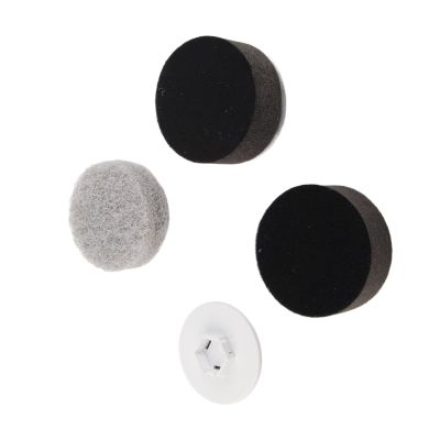 CHICIRIS 3PCS Electric Spin Scrubber for Replacement, Cordless Brush (Coarse Fiber, Sponge, Cloth, Base)