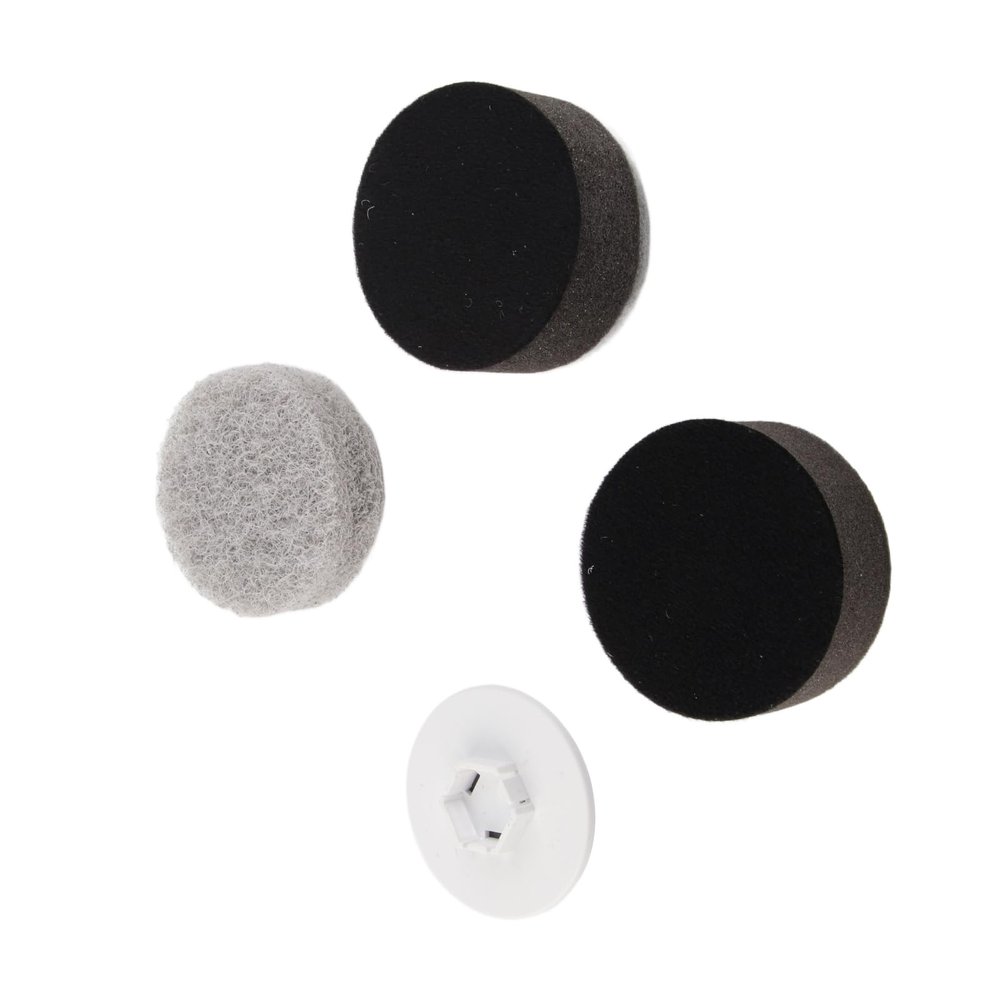 CHICIRIS 3PCS Electric Spin Scrubber for Replacement, Cordless Brush (Coarse Fiber, Sponge, Cloth, Base)