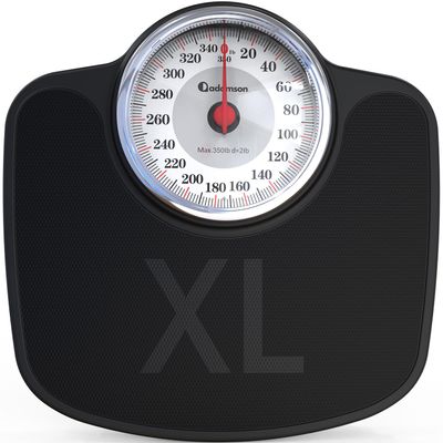 Adamson A27 Oversize Scales for Body Weight - Up to 350 lb - New - Anti-Skid Rubber Surface Extra Large Numbers - High Precision Bathroom Scale Analog - Durable with 20-Year Assurance