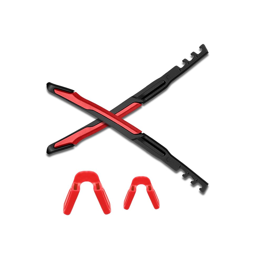 Alphax Red Replacement Earsock & Nosepiece Kit for Oakley Jaw-breaker OO9290