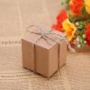 50 PCS Brown Kraft Paper Square Wedding Favor Candy Chocolate Gift Party Supply Boxes view 4