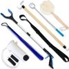 7PC Hip Kit For Seniors Total Hip Replacement Prime, Hip Replacement Kit After Surgery, Hip Replacement Recovery Kit With Grabber,Sock Aid,Leg Lifter,Dressing Stick,Shoehorn,Back Scratcher,Bath Loofah view 1