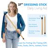 7PC Hip Kit For Seniors Total Hip Replacement Prime, Hip Replacement Kit After Surgery, Hip Replacement Recovery Kit With Grabber,Sock Aid,Leg Lifter,Dressing Stick,Shoehorn,Back Scratcher,Bath Loofah view 2
