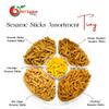 NY SPICE SHOP Sesame Sticks Snacks Tray - 2 Pound Crisy Sesame Sticks Snacks in Bulk - Honey Roasted Sesame Sticks - Healthy Snacks - Spicy Sticks - Bulk Snacks Tray - Mix Flavoured Sesame Tray view 2