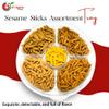 NY SPICE SHOP Sesame Sticks Snacks Tray - 2 Pound Crisy Sesame Sticks Snacks in Bulk - Honey Roasted Sesame Sticks - Healthy Snacks - Spicy Sticks - Bulk Snacks Tray - Mix Flavoured Sesame Tray view 3