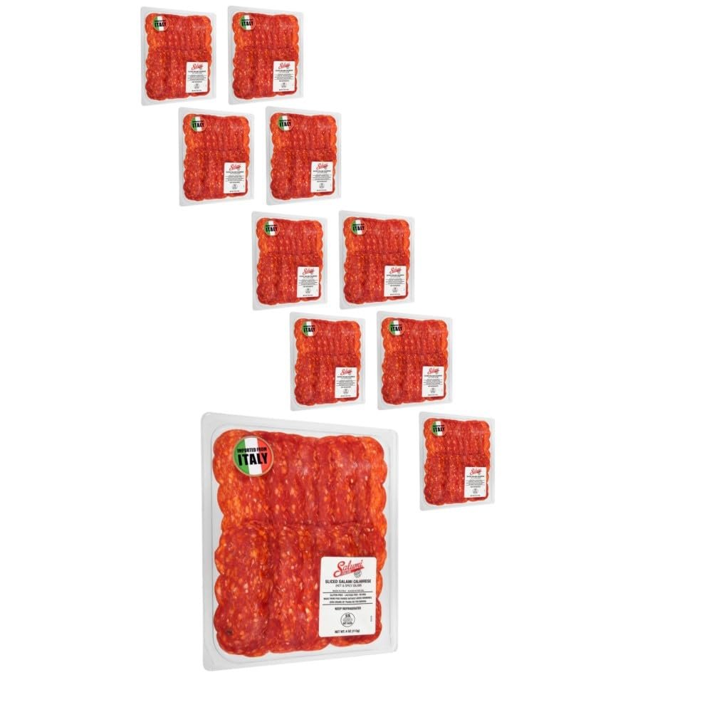 Salumi Italiani Salami Calabrese Sliced (Case of 10 x 4 ounces)