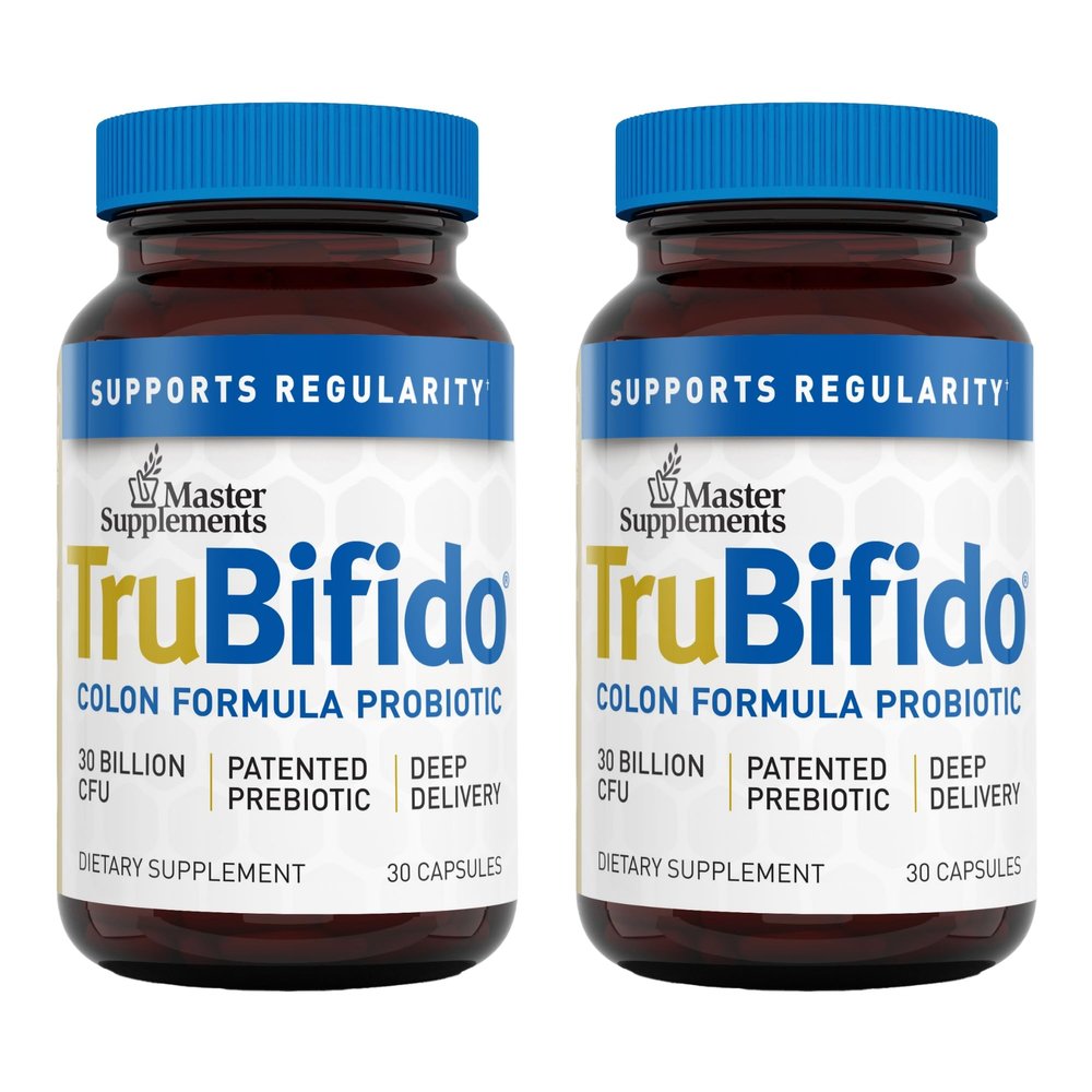 Master Supplements TruBifido - 30 Capsules, Pack of 2 - Powerful Probiotic for Colon Health & Energy - Immune Booster, Supports Regularity - Gluten Free - 60 Total Servings