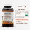 Secrets of the Tribe Senna Leaf USDA Organic 120 Capsules | Made with Organic Vegetarian Capsules and Organic Senna Leaf (Senna Alexandrina) Dried Leaf (120 Capsules) view 4