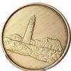Bulk Lot of 25 Fog Light Prayer Lighthouse Antique Bronze Medallion Chip view 1