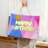 16" Laser Happy Birthday Bags - 2 Extra Large Gift Bags with Tissue Papers & Cards, for Women, Girls & Kids view 4