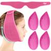 Hilph Face Ice Pack Wisdom Teech Ice Pack Head Wrap for Facial Oral Surgery Pain Relief for TMJ, Upgraded Large Jaw Ice Wrap with 4 Hot Cold Gel Packs for Tooth Extraction & Teeth Removed, Tonsil Red view 1