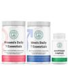2nd Springs Women's & Men's Daily 7 Essentials + Adaptogen Complex Bundle - Complete Multivitamins with Stress Adaptation Support for Optimal Health