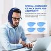 Comfpack Wisdom Teeth Ice Pack Head Wrap After Surgery, 4 Reusable Hot & Cold Therapy Gel Ice Packs for Face Swelling, TMJ, Chin, Oral Pain, Jaw Pain, Dark Blue view 2