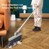 37.8in Broom and Dustpan Set Foldable Hand Broom for Home & Kitchen with Scraping Teeth and Scraper, 1 Wiper Buckle Type Outdoor Broom Household Cleaning Tool Apartment Essentials Cute Stuff (White) view 4