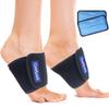 Comfpack Cold Therapy Wrap with 2 Packs for Pain Relief, Reusable Gel Ice Packs for Foot Plantar, Wrist, Ankle, Great for Sprains, Muscle Pain, Bruises, Injuries view 1