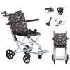 GLDDFDG Lightweight Transport Wheelchairs for Seniors,Small Wheelchairs for Adults,Ultra Lightweight Wheelchair,Lightweight Folding Traveling Wheelchair,Small Aluminum Transport Chair view 1