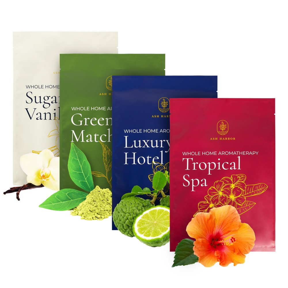 Whole House Aromatherapy Variety Pack - Filter Fresh Whole Home Air Freshener System - HVAC Vent Freshener for Home AC - House Air Fresheners Smell Good for Office, & More by Ash Harbor