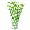 25 pcs Stripes Disposable Paper Drinking Straws, Rainbow Drinking Supplies Straws Bulk for Parties, Crafts, Tall Cups, Glass, Bottles(Light Green) view 1