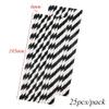 25 pcs Stripes Disposable Paper Drinking Straws, Rainbow Drinking Supplies Straws Bulk for Parties, Crafts, Tall Cups, Glass, Bottles(Light Green) view 3
