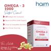HAIM Omega-3 1000 Fish Oil Softgels  1120mg Omega-3 with EPA DHA Fatty Acids  Burpless, Odorless, No Fishy Smell  Triple Strength Concentrated Supplement  Nutritional Softgels  60 Count view 2