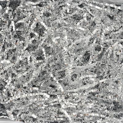 Uptotop 4oz Crinkle Cut Paper Shred Filler for Gift Wrapping Basket Filling, Birthday, Christmas, Thanksgiving, Wedding, Mother's Day, Glitter Silver (4 oz)
