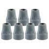 Crutch Tips, 7 Pack 7/8 Inch Heavy Duty Crutch Feet Cap Non-Slip Replacement Rubber Cane Tips Rubber Crutches Accessories view 2