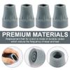 Crutch Tips, 7 Pack 7/8 Inch Heavy Duty Crutch Feet Cap Non-Slip Replacement Rubber Cane Tips Rubber Crutches Accessories view 3